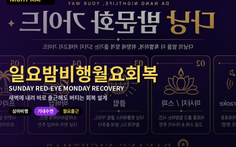 다낭 일요 밤 비행 귀국 후 월요 출근 회복 — 기내 수면·도착 직후 2시간 루틴