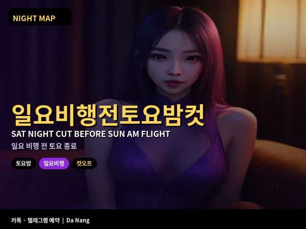 다낭 일요 오전 비행 전 토요 밤 컷 수면 체크아웃 공항 버퍼 잡기