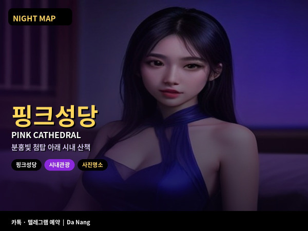 다낭 대성당 핑크성당 방문 미사 시간 복장 사진 포인트
