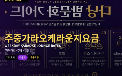 다낭 주중 가라오케·라운지 요금 읽는 법 — 타임·주대·입장 구분