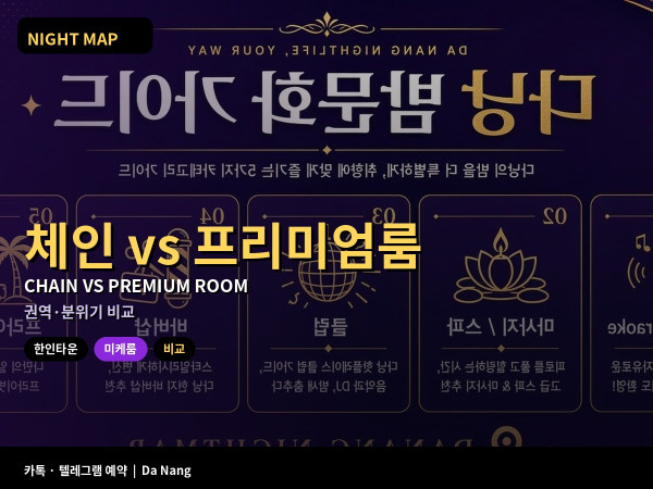 다낭 한인타운 체인노래방 vs 미케 프리미엄룸